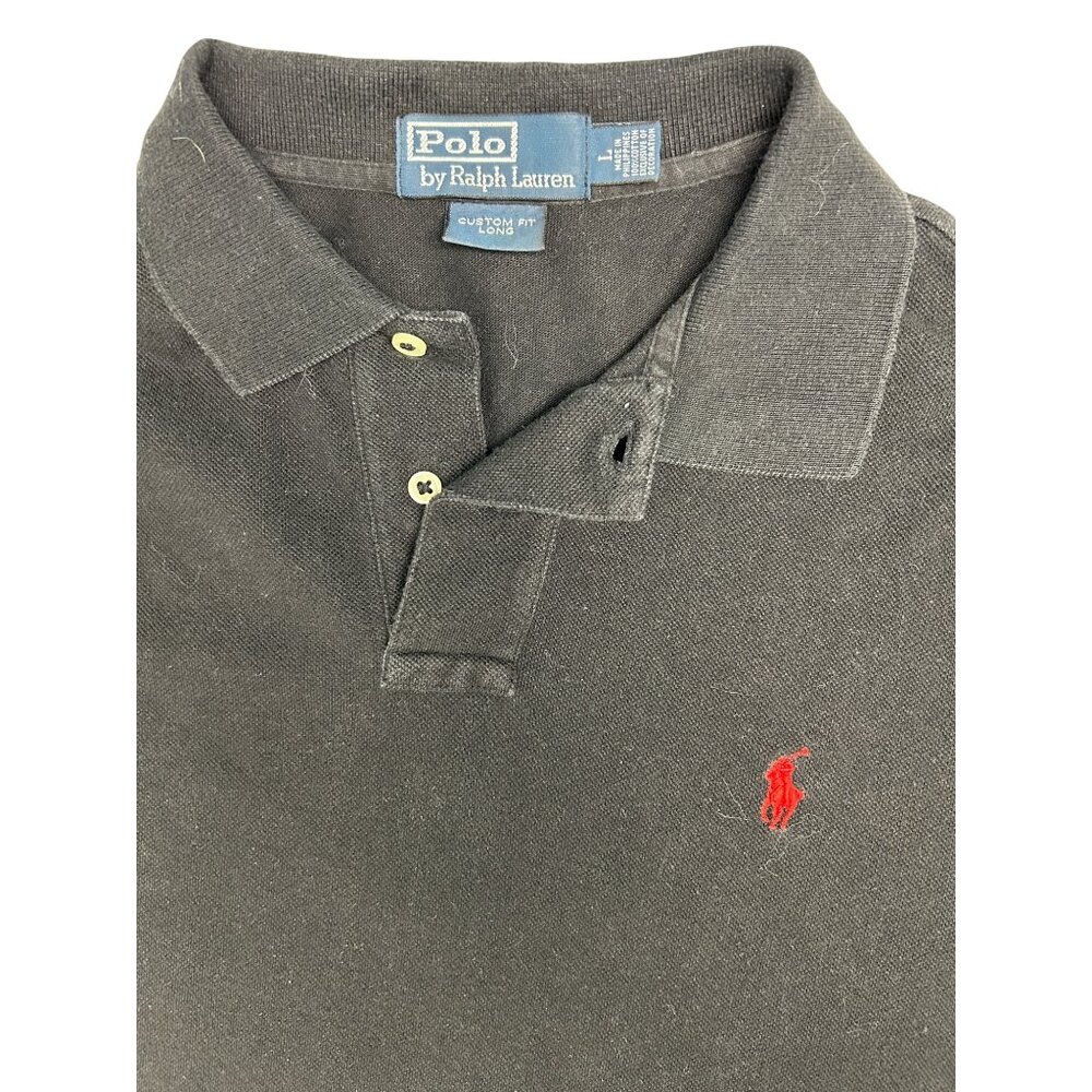 Ralph Lauren Polo Shirts Bundle Lot of 3 Black Blue Gray size L and LT SEE PICS - Picture 14 of 16